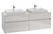 Тумба під раковину Villeroy&Boch Collaro 160х50 см ДСП біле дерево C02400E8