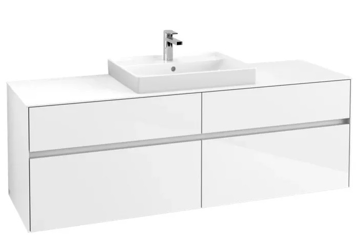 Тумба под раковину Villeroy & Boch Collaro 160х50 см ДСП белый матовый C02500MS