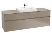 Тумба під раковину Villeroy & Boch Collaro 160х50 см ДСП сірий трюфель C02500VG