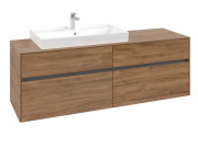 Тумба под раковину Villeroy & Boch Collaro 160х50 см ДСП дуб канзас C02600RH