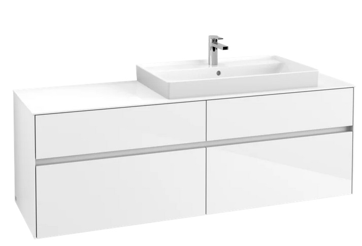 Тумба под раковину Villeroy & Boch Collaro 160х50 см ДСП белый матовый C02700MS