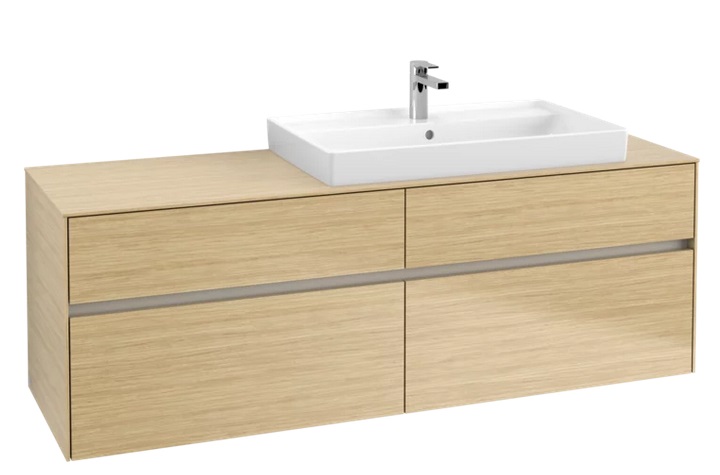 Тумба под раковину Villeroy & Boch Collaro 160х50 см ДСП северный дуб  C02700VJ