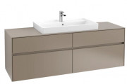 Тумба под раковину Villeroy & Boch Collaro 160х50 см ДСП трюфель серый C02800VG