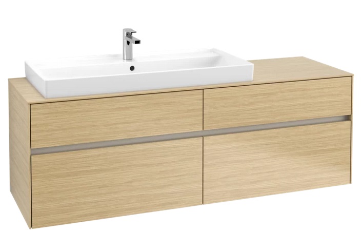 Тумба под раковину Villeroy & Boch Collaro 160х50 см ДСП северный дуб C02900VJ