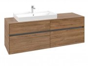 Тумба под раковину Villeroy & Boch Collaro 160х50 см ДСП дуб канзас C02600RH