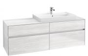 Тумба под раковину Villeroy & Boch Collaro 160х50 см ДСП белое дерево C02700E8