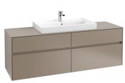 Тумба під раковину Villeroy & Boch Collaro 160х50 см ДСП сірий трюфель C02800VG