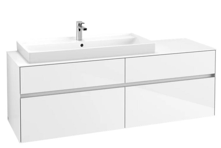 Тумба под раковину Villeroy & Boch Collaro 160х50 см ДСП белый матовый  C02900MS