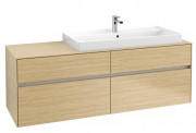 Тумба под раковину Villeroy & Boch Collaro 160х50 см ДСП северный дуб C03000VJ