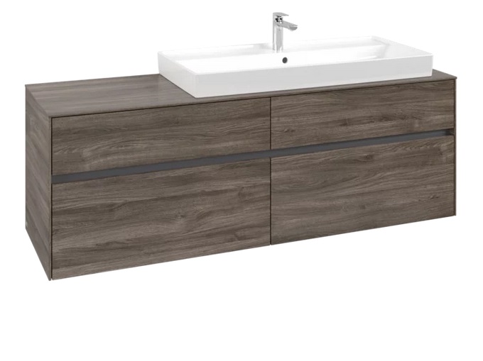 Тумба под раковину Villeroy & Boch Collaro 160х50 см ДСП каменный дуб C03000RK