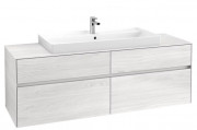 Тумба под раковину Villeroy & Boch Collaro 160х50 см ДСП белое дерево C03100E8