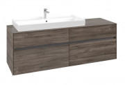 Тумба під раковину Villeroy & Boch Collaro 160х50 см ДСП кам'яний дуб C02900RK