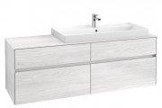 Тумба под раковину Villeroy & Boch Collaro 160х50 см ДСП белое дерево C03000E8