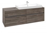 Тумба під раковину Villeroy & Boch Collaro 160х50 см ДСП кам'яний дуб C03000RK