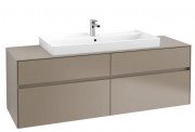 Тумба под раковину Villeroy & Boch Collaro 160х50 см ДСП трюфель серый C03100VG