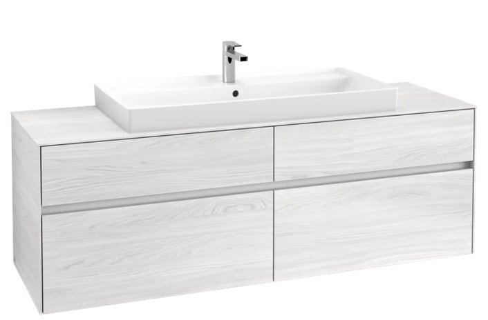 Тумба под раковину Villeroy & Boch Collaro 160х50 см ДСП белое дерево C03100E8