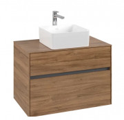 Тумба під раковину Villeroy & Boch Collaro 80х50 см МДФ дуб канзас C03700RH