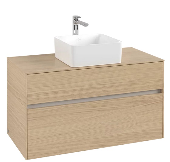 Тумба под раковину Villeroy & Boch Collaro 100х50 см ДСП северный дуб C03800VJ