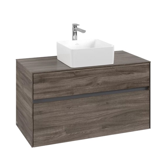 Тумба под раковину Villeroy & Boch Collaro 100х50 см ДСП каменный дуб C03800RK