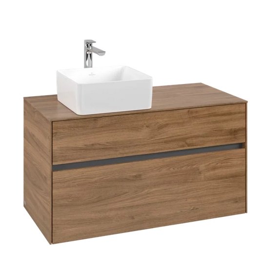 Тумба під раковину Villeroy & Boch Collaro 100х50 см ДСП дуб канзас C03900RH