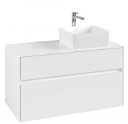 Тумба під раковину Villeroy&Boch Collaro 100х50 см ДСП матовий білий C04000MS