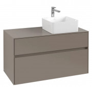 Тумба під раковину Villeroy & Boch Collaro 100х50 см ДСП сірий трюфель C04000VG