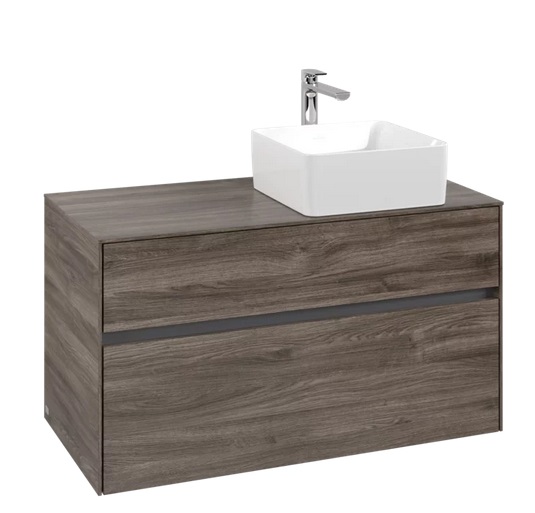Тумба под раковину Villeroy & Boch Collaro 100х50 см ДСП каменный дуб C04000RK