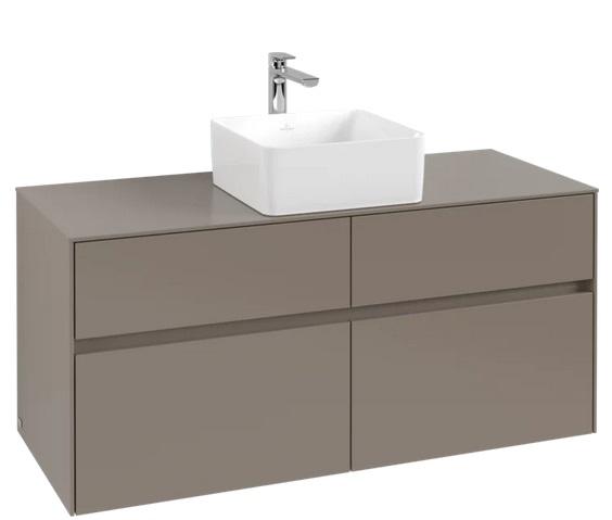 Тумба под раковину Villeroy & Boch Collaro 120х50 см ДСП трюфель серый C04100VG