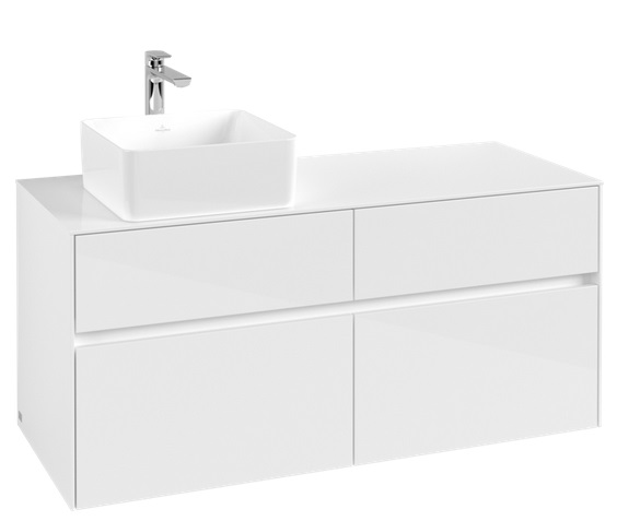 Тумба под раковину Villeroy & Boch Collaro 120х50 см ДСП матовый белый C04200MS