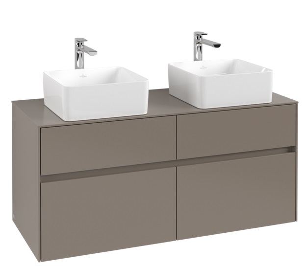 Тумба під раковину Villeroy&Boch Collaro 120х50 см ДСП трюфель сірий C04400VG