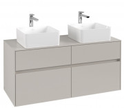 Тумба під раковину Villeroy&Boch Collaro 120х50 см ДСП м'який сірий C04400VK