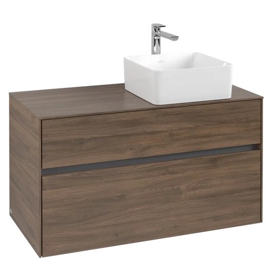 Тумба під раковину Villeroy & Boch Collaro 100х50 см ДСП дуб аризона C04000VH