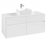 Тумба под раковину Villeroy & Boch Collaro 120х50 см ДСП матовый белый C04100MS