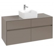 Тумба під раковину Villeroy & Boch Collaro 120х50 см ДСП сірий трюфель C04100VG