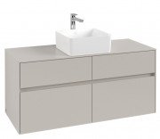 Тумба под раковину Villeroy & Boch Collaro 120х50 см ДСП мягкий серый C04100VK