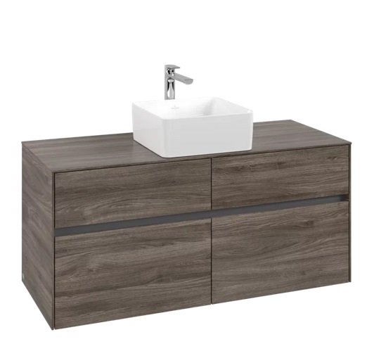 Тумба під раковину Villeroy & Boch Collaro 120х50 см ДСП кам'яний дуб C04100RK