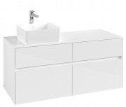 Тумба під раковину Villeroy&Boch Collaro 120х50 см ДСП матовий білий C04200MS