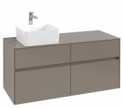 Тумба під раковину Villeroy & Boch Collaro 120х50 см ДСП сірий трюфель C04200VG