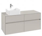 Тумба под раковину Villeroy & Boch Collaro 120х50 см ДСП мягкий серый C04200VK