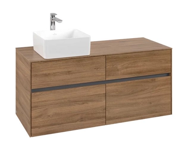 Тумба під раковину Villeroy & Boch Collaro 120х50 см ДСП дуб канзас C04200RH