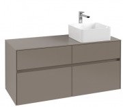 Тумба під раковину Villeroy & Boch Collaro 120х50 см ДСП сірий трюфель C04300VG