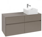 Тумба под раковину Villeroy & Boch Collaro 120х50 см ДСП трюфель серый C04300VG