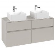 Тумба під раковину Villeroy&Boch Collaro 120х50 см ДСП м'який сірий C04400VK