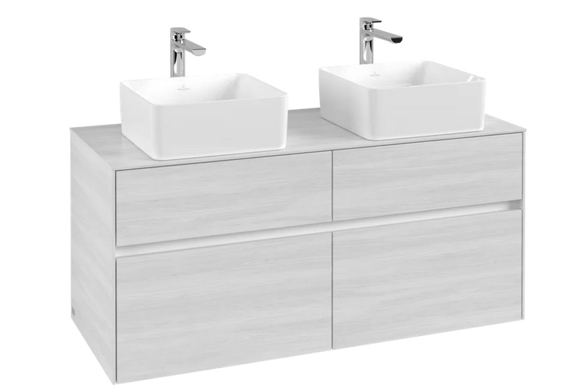 Тумба под раковину Villeroy & Boch Collaro 120х50 см ДСП белое дерево C04400E8