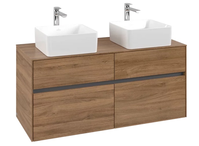 Тумба під раковину Villeroy & Boch Collaro 120х50 см МДФ дуб канзас C04400RH