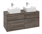 Тумба під раковину Villeroy & Boch Collaro 120х50 см ДСП кам'яний дуб C04400RK