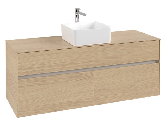 Тумба під раковину Villeroy & Boch Collaro 140х50 см ДСП північний дуб C04500VJ