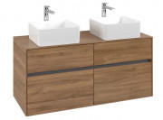 Тумба под раковину Villeroy & Boch Collaro 120х50 см МДФ дуб канзас C04400RH