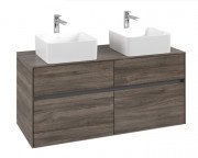 Тумба під раковину Villeroy & Boch Collaro 120х50 см ДСП кам'яний дуб C04400RK