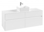 Тумба под раковину Villeroy & Boch Collaro 140х50 см ДСП матовый белый C04500MS